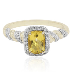 Anello in oro con Eliodoro