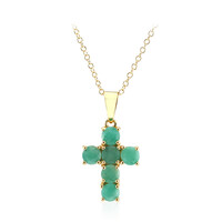 Collana in argento con Smeraldo Brasiliano