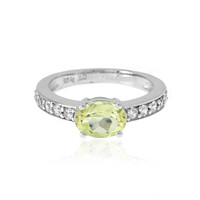 Anello in argento con Quarzo Ouro Verde