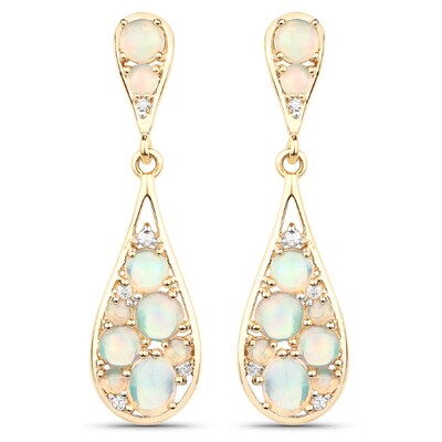 Orecchini in argento con Opale di Welo