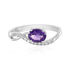 Anello in argento con Ametista Siberiana