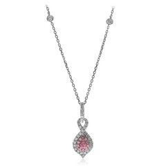 Collana in oro con Diamante Rosa I1 (CIRARI)