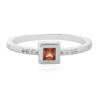 Anello in argento con Zaffiro Tramonto