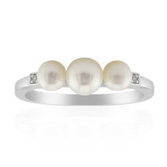 Anello in argento con Perla di Acqua Dolce