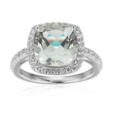 Anello in argento con Ametista Verde