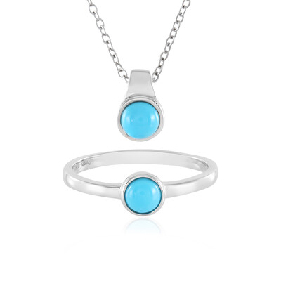 Anello in argento con Turchese Sleeping Beauty (Faszination Türkis)