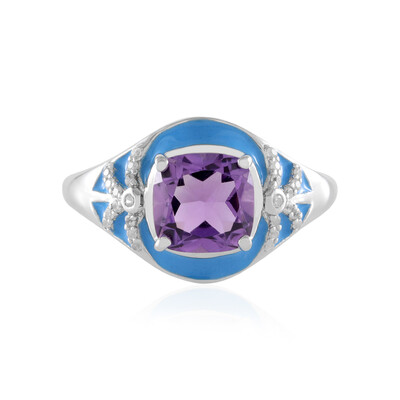 Anello in argento con Ametista
