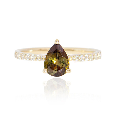Anello in oro con Andalusite