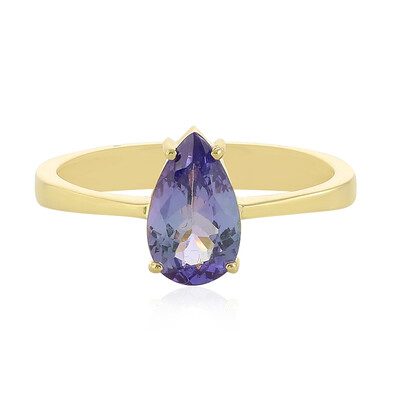 Anello in oro con Tanzanite (non riscaldata)