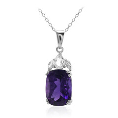 Collana in argento con Ametista Zambiana