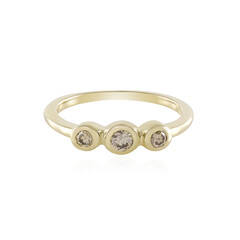 Anello in oro con Diamante Champagne SI2