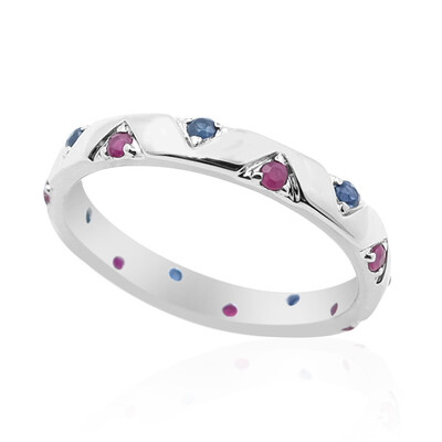 Anello in argento con Zaffiro Blu