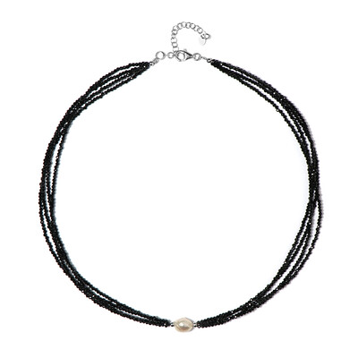 Collana in argento con Perla d'Acqua Dolce Bianca