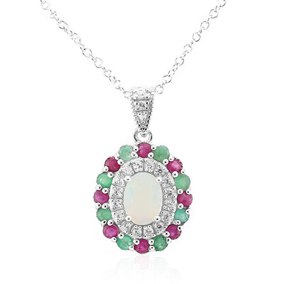 Collana in argento con Opale di Welo
