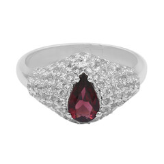 Anello in argento con Rodolite