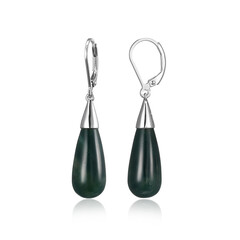 Orecchini in argento con Agata Muschiata