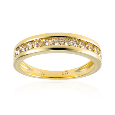 Anello in oro con Diamante Champagne SI2