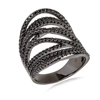 Anello in argento con Spinello Nero