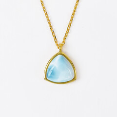 Collana in argento con Larimar