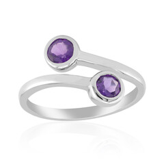 Anello in argento con Ametista Zambiana