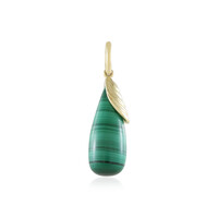 Ciondolo in oro con Malachite