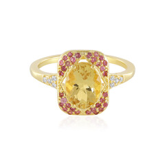 Anello in argento con Berillo Giallo