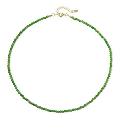 Collana in argento con Diopside Russo