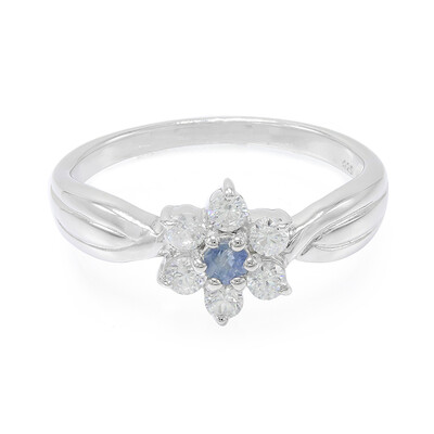Anello in argento con Zaffiro Kanchanaburi