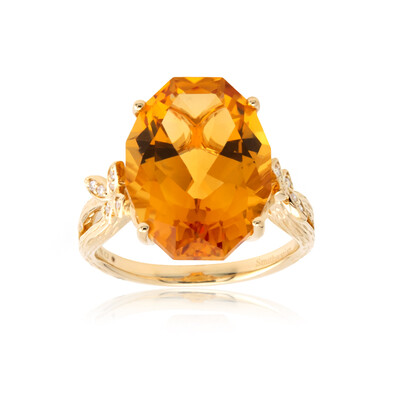 Anello in oro con Citrino (Smithsonian)