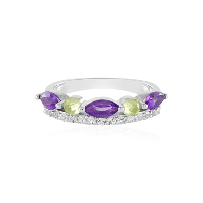 Anello in argento con Ametista