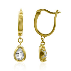 Orecchini in argento con Topazio Bianco