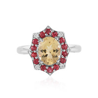 Anello in argento con Berillo Giallo