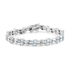 Bracciale in argento con Topazio Blu Cielo