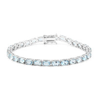 Bracciale in argento con Topazio Blu Cielo