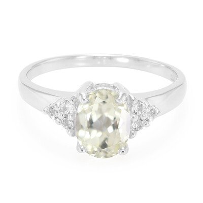 Anello in argento con Kunzite Canarino
