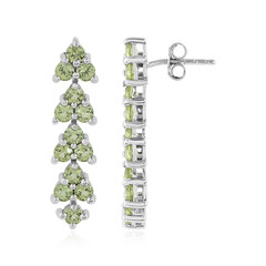 Orecchini in argento con Peridoto