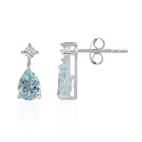 Orecchini in argento con Topazio Blu Cielo