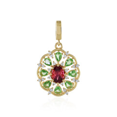 Ciondolo in argento con Tormalina Rosa Nigeriana