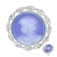 Anello in argento con Agata Blue Lace