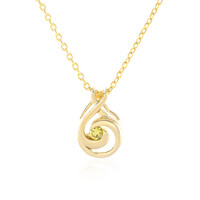 Collana in argento con Diamante Giallo I2