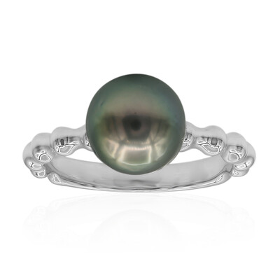 Anello in argento con Perla Tahitiana (TPC)