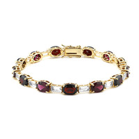 Bracciale in argento con Granato