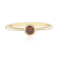 Anello in oro con Diamante Rosso I2