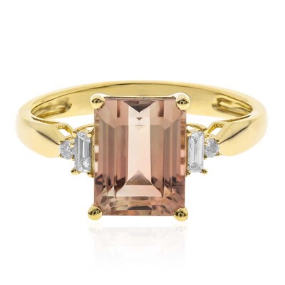 Anello in oro con Tormalina Neon del Congo (CIRARI)