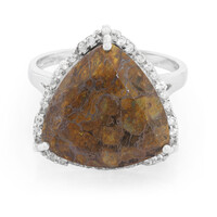 Anello in argento con Quarzo Dinosauro