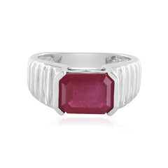 Anello in argento con Rubino del Madagascar