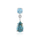 Ciondolo in argento con Turchese Ramato Blu Mohave (Faszination Türkis)
