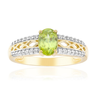 Anello in oro con Sfene Capelinha