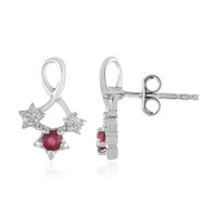 Orecchini in argento con Rubino del Madagascar