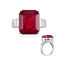 Anello in argento con Rubino del Madagascar